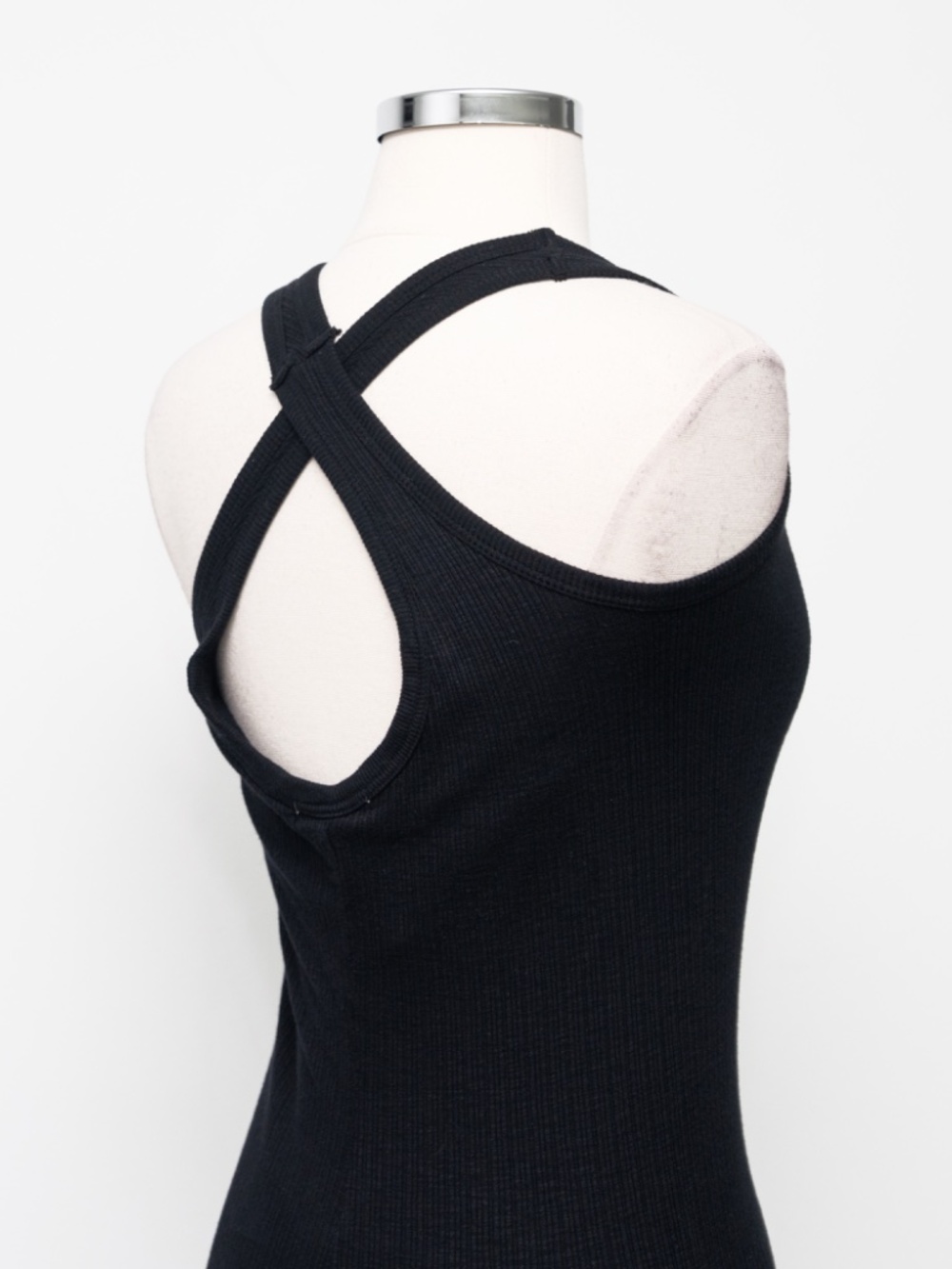Sundry Ribbed - Cross Back Tank Top - Picture 13 of 16
